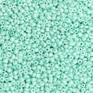 Rocailles 2mm turquoise green, 10 gram